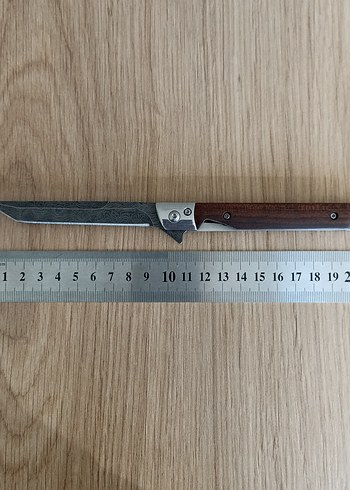 Kahverengi Ahşap Saplı Katlanabilir Çakı - Görsel 8