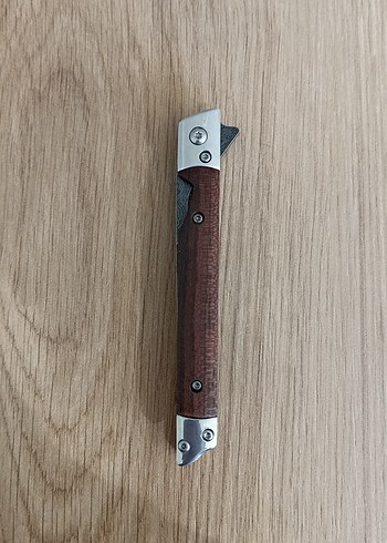 Kahverengi Ahşap Saplı Katlanabilir Çakı - Görsel 4