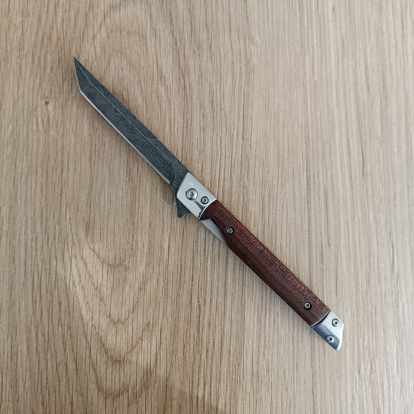 Kahverengi Ahşap Saplı Katlanabilir Çakı - Görsel 5