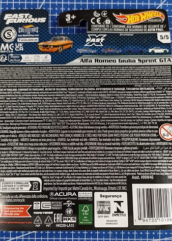 Hot Wheels Fast & Furious 5'li Set - Görsel 11