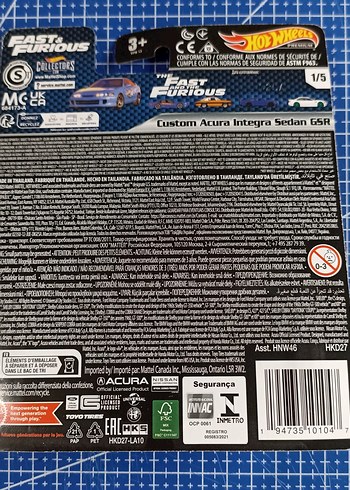 Hot Wheels Fast & Furious 5'li Set - Görsel 3