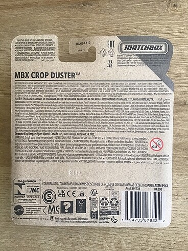  MBX Crop Duster Matchbox
