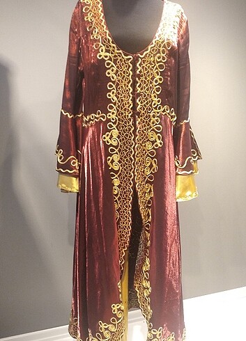 46 Beden bordo Renk kaftan
