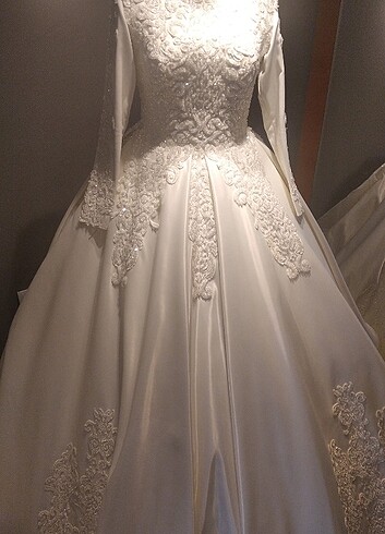 Saten gelinlik - Görsel 4