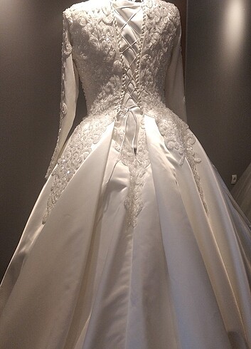 Saten gelinlik - Görsel 9