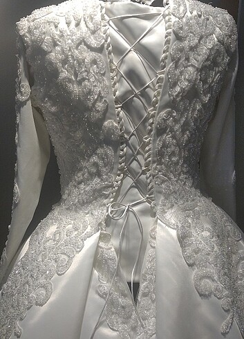 Saten gelinlik - Görsel 13