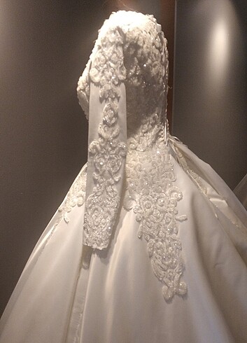 Saten gelinlik - Görsel 14