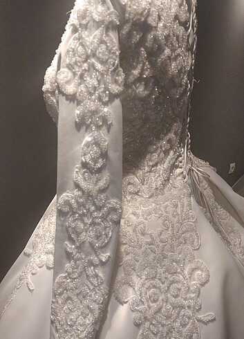 Saten gelinlik - Görsel 17