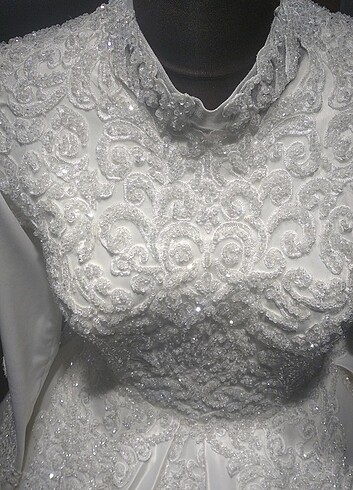 Saten gelinlik - Görsel 18