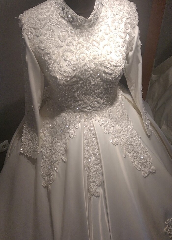 Saten gelinlik - Görsel 2