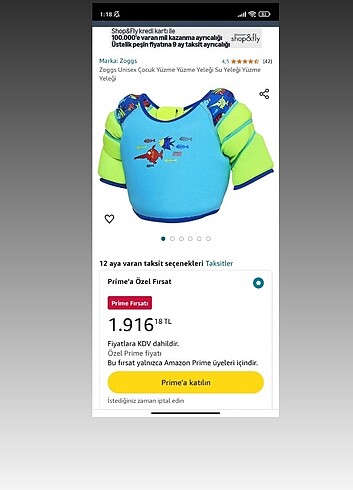 Çocuk yüzme yeleği