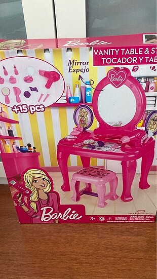 Barbie kız çocuk makyaj masası
