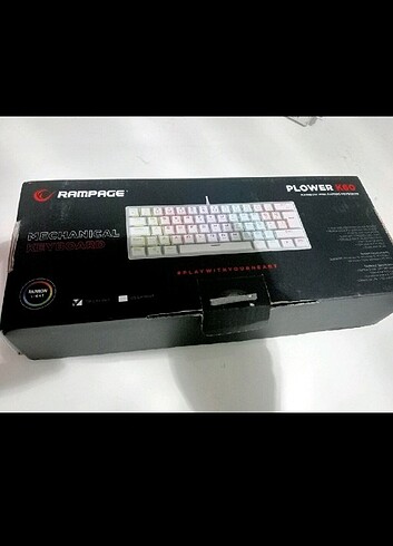 Beden Rampage Plower K60 Bilek Destekli Oyuncu Klavyesi