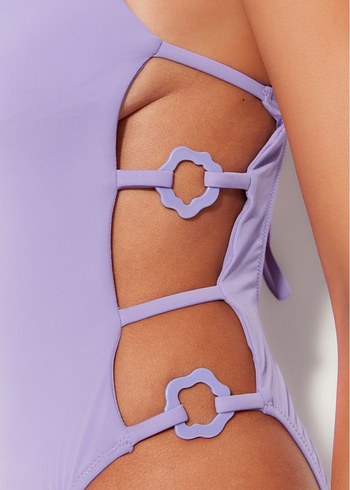 Mor Strappy Kadın Mayo - Görsel 6