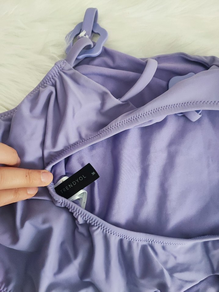 Mor Strappy Kadın Mayo - Görsel 5