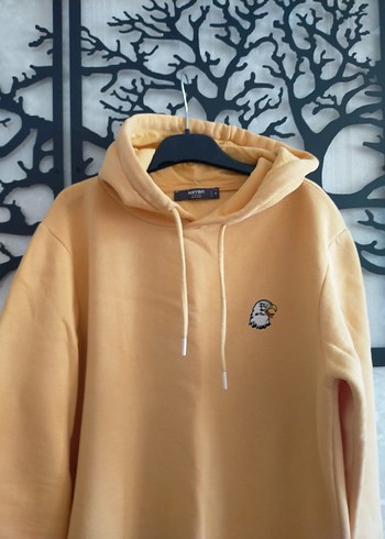 Koton #koton Sarı Oversize Kapüşonlu erkek Sweatshirt