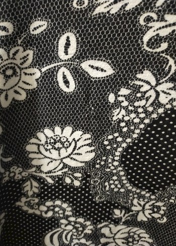 Gri Desenli Uzun Bohem Kadın  Sabahlık - Görsel 6