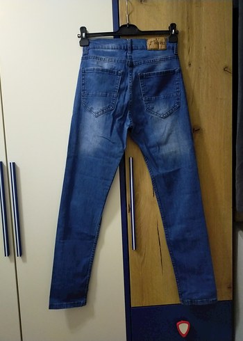 Mavi erkek Denim Pantolon - Günlük Şıklık - Görsel 2