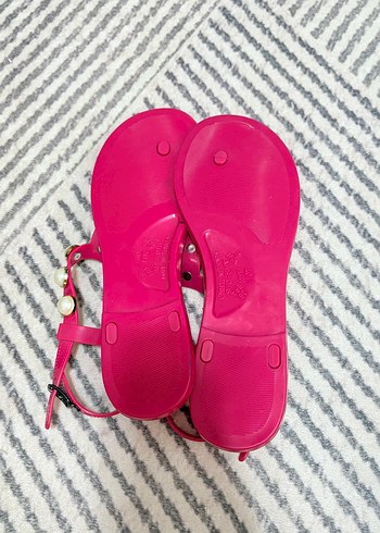 Boncuklu Pembe Kadın Sandalet - Görsel 2