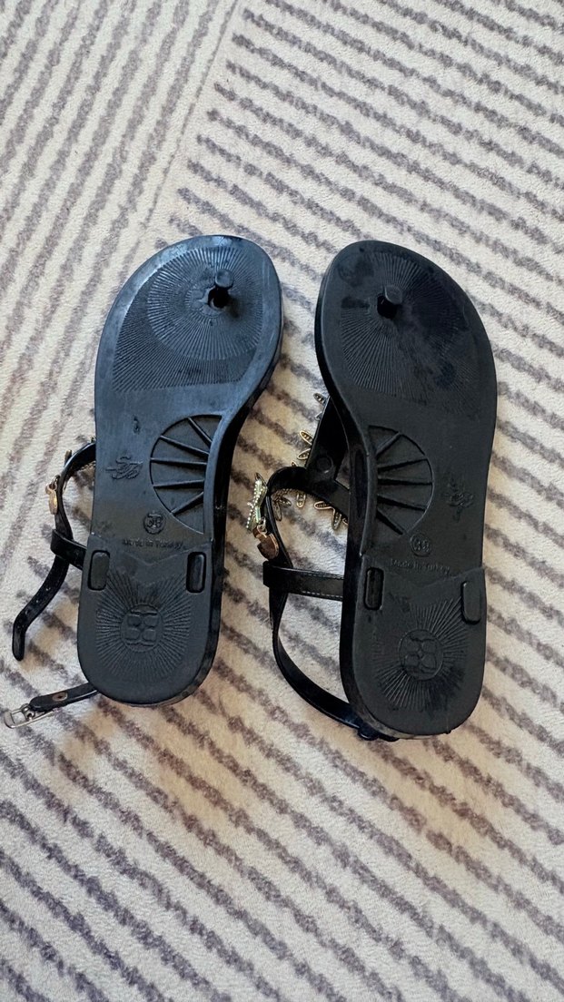 Tokalı Çok Renkli Kadın Sandalet parmak arası - Görsel 3