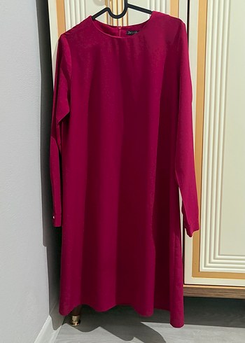 Açık Bordo Uzun Kollu Salaş Tunik