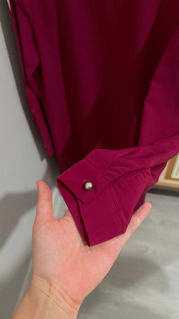 Açık Bordo Uzun Kollu Salaş Tunik - Görsel 2