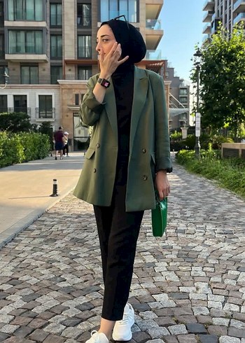 LC Waikiki Kadın Haki blazer ceket