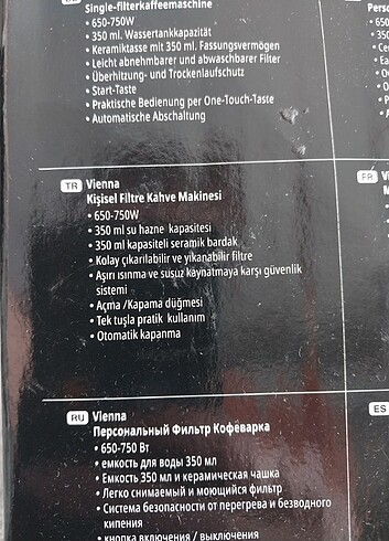 Beden Filtre kahve makinesi