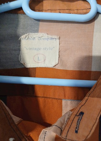 l Beden Düğmeli Kareli Erkek Gömlek