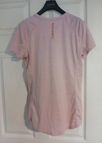 m Beden pembe Renk Pembe Kısa Kollu Tişört H&M