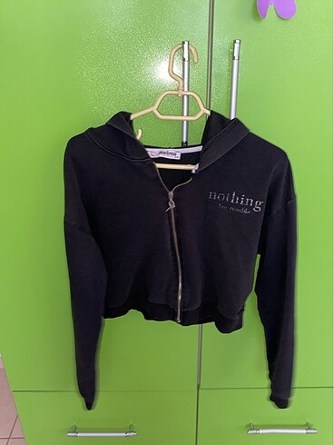 Crop ceket