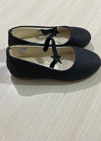 Kız Çocuk Siyah Tokalı Bale Ayakkabısı - Görsel 2