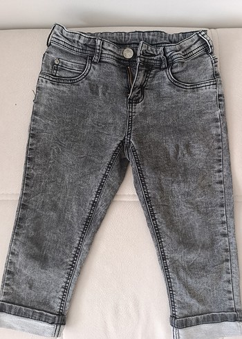 Gri Erkek Çocuk Denim Pantolon