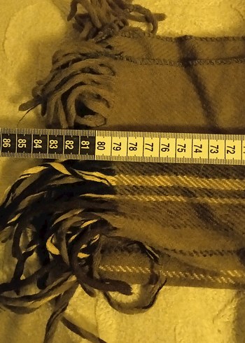 Kahverengi Kadın Yün Şal - Görsel 4