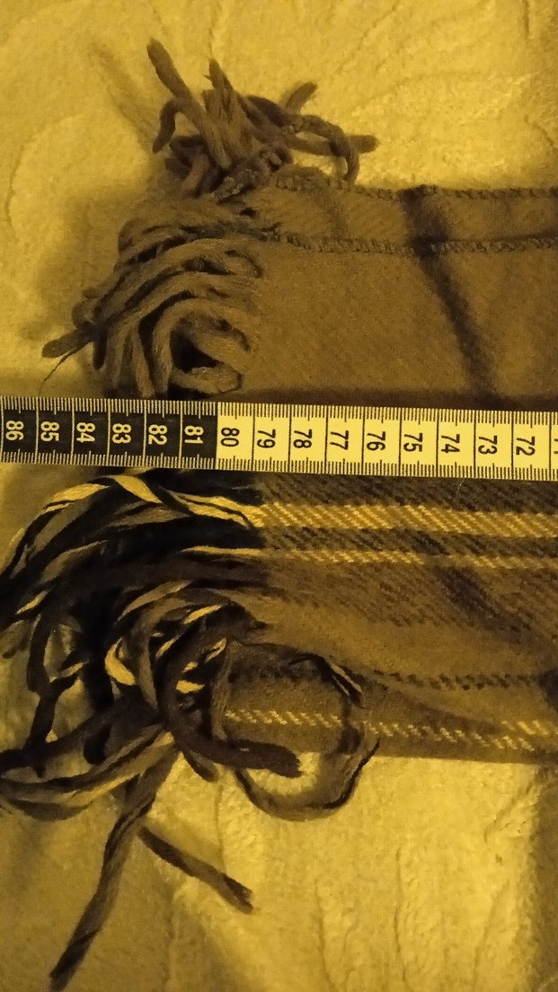 Kahverengi Kadın Yün Şal - Görsel 4