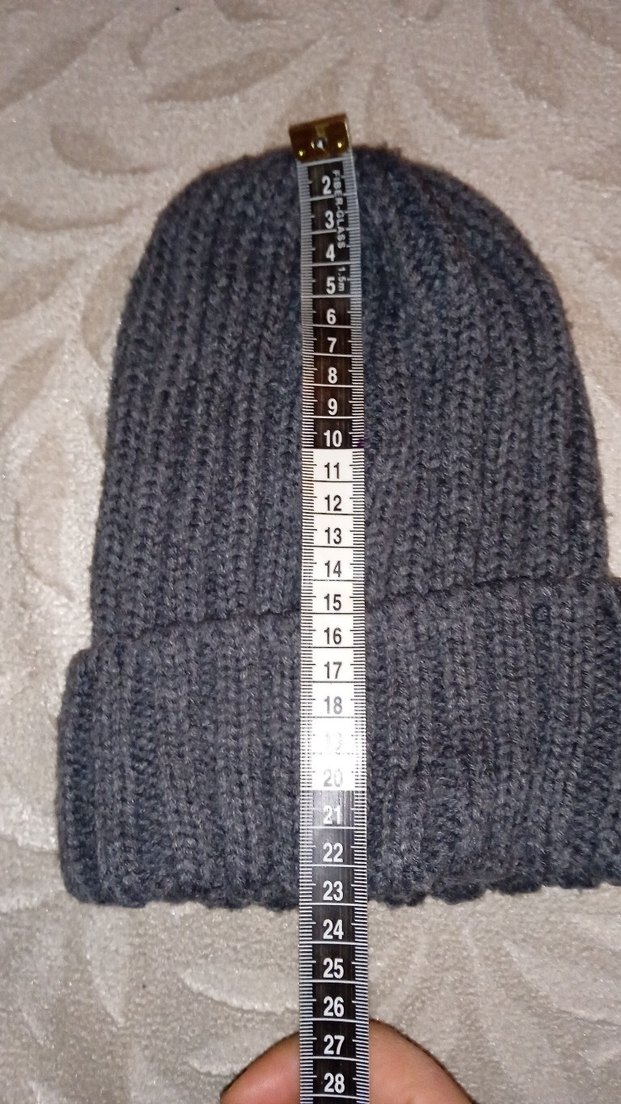 Gri Örgü Kadın Bere - Görsel 2