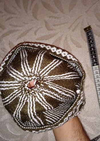 Kahverengi Gri Desenli Erkek Bere - Görsel 4