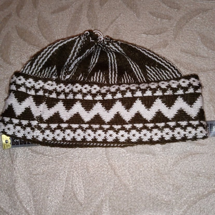 Kahverengi Gri Desenli Erkek Bere - Görsel 2