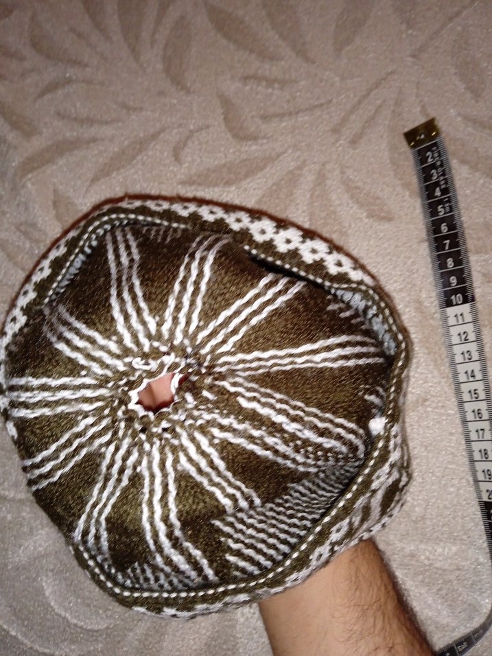 Kahverengi Gri Desenli Erkek Bere - Görsel 4