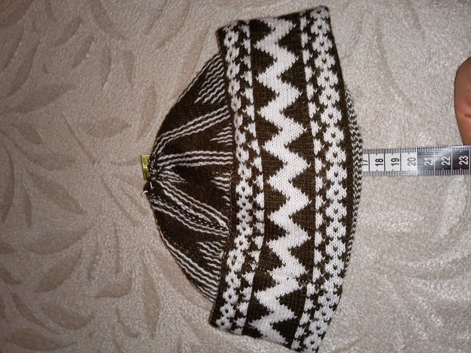 Kahverengi Gri Desenli Erkek Bere - Görsel 3