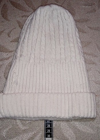 Bej Örgü Kadın Bere - Görsel 2