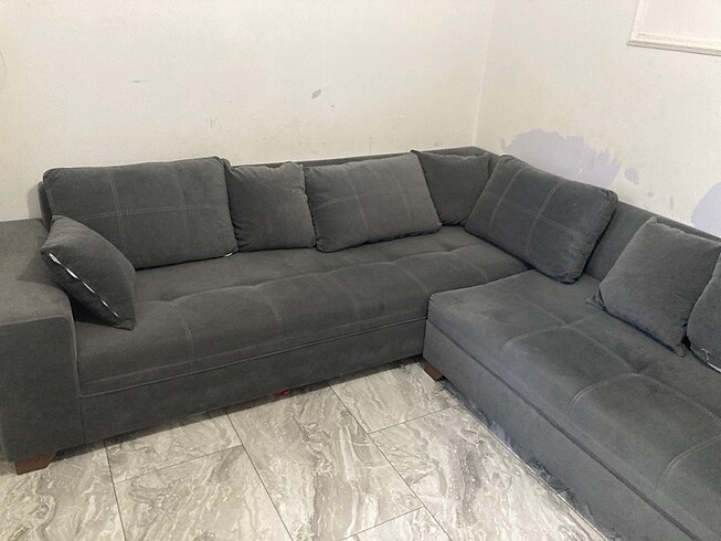 Diğer VİVENSE antrasit köşe koltuk L koltuk