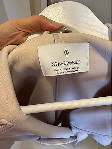 s Beden camel Renk Stradivarius Penye Kumaş Trençkot