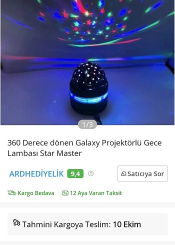 Ay yıldız dönen ışıklar - Görsel 6