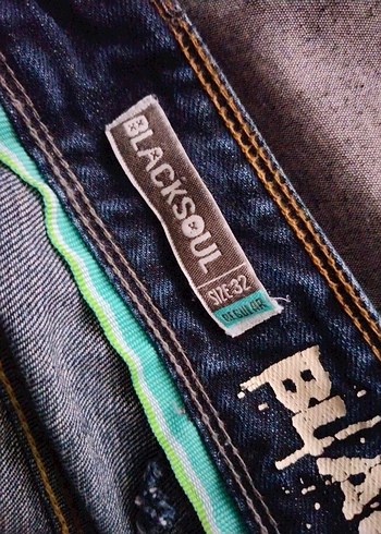 Erkek Lacivert Renkli Bol Kesim Kot Pantolon - Görsel 5