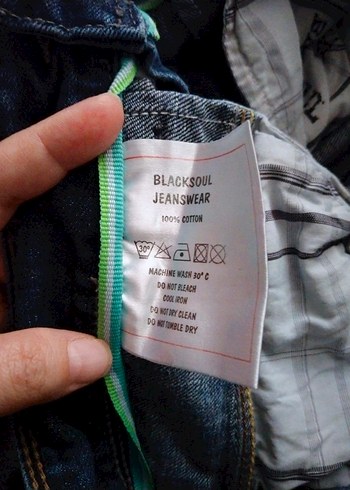 Erkek Lacivert Renkli Bol Kesim Kot Pantolon - Görsel 6