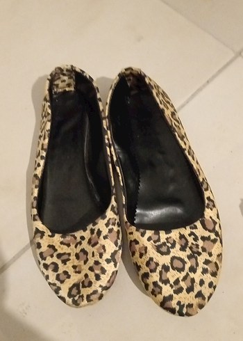 Diğer Leopar Desenli Kadın Babet