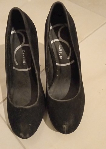 Siyah Stiletto Topuklu Kadın Ayakkabı
