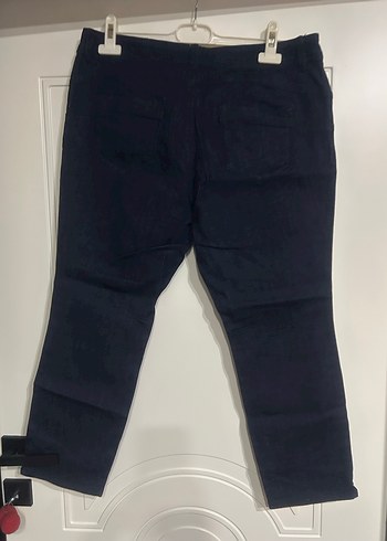C&A Lacivert Kadın Denim Kemerli Pantolon