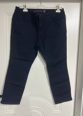 Lacivert Kadın Denim Kemerli Pantolon
